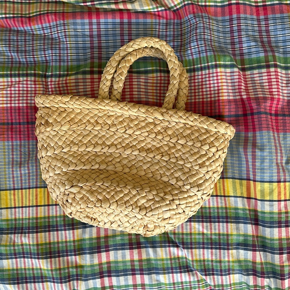 Reformation straw handbag